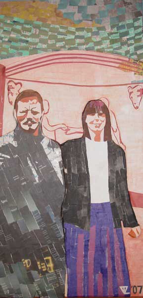 Couple in Parque del Laberinto, Barcelona